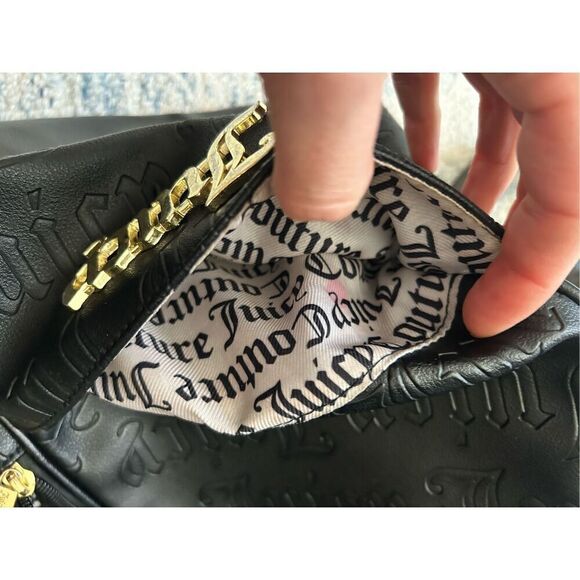 Juicy couture, black mini backpack